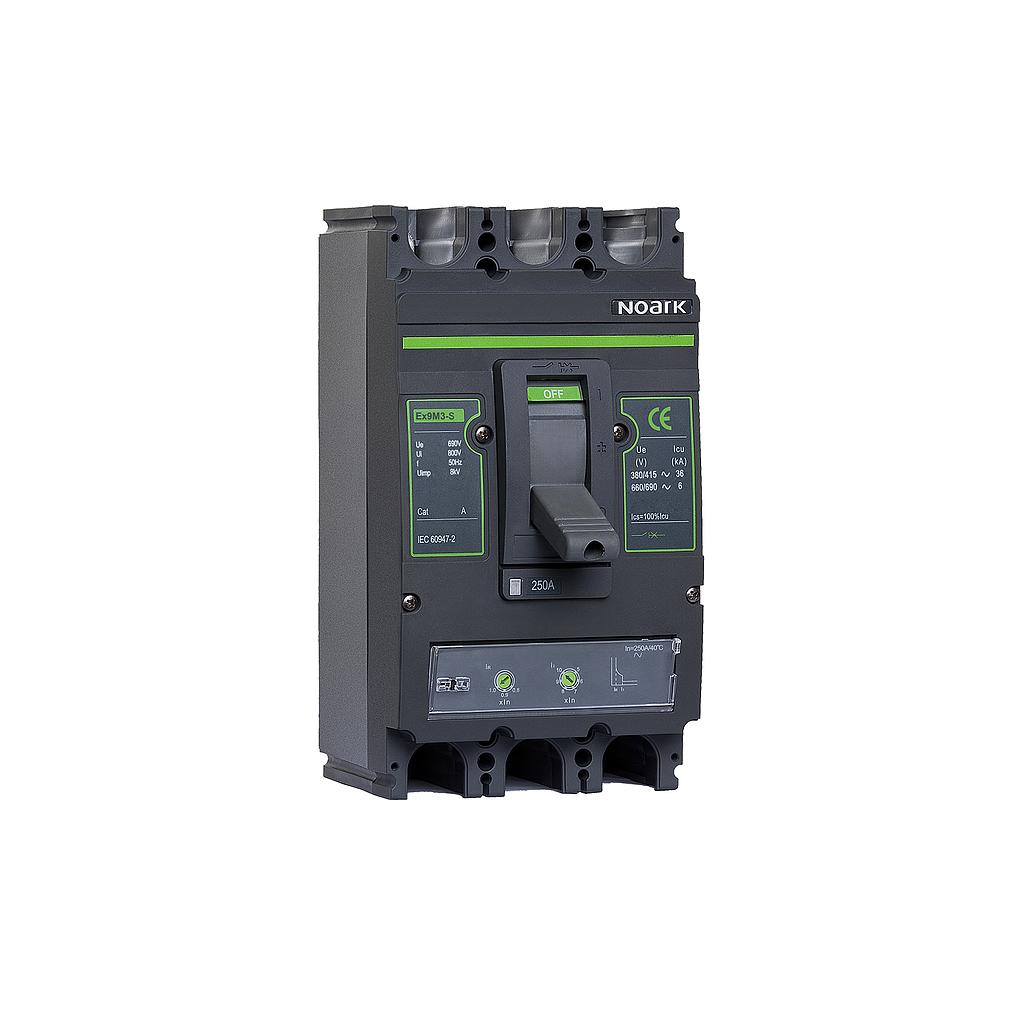 Noark 250 Amp EX9MD2B DC Moulded Case Circuit Breaker MCCB 2 Pole 25kA